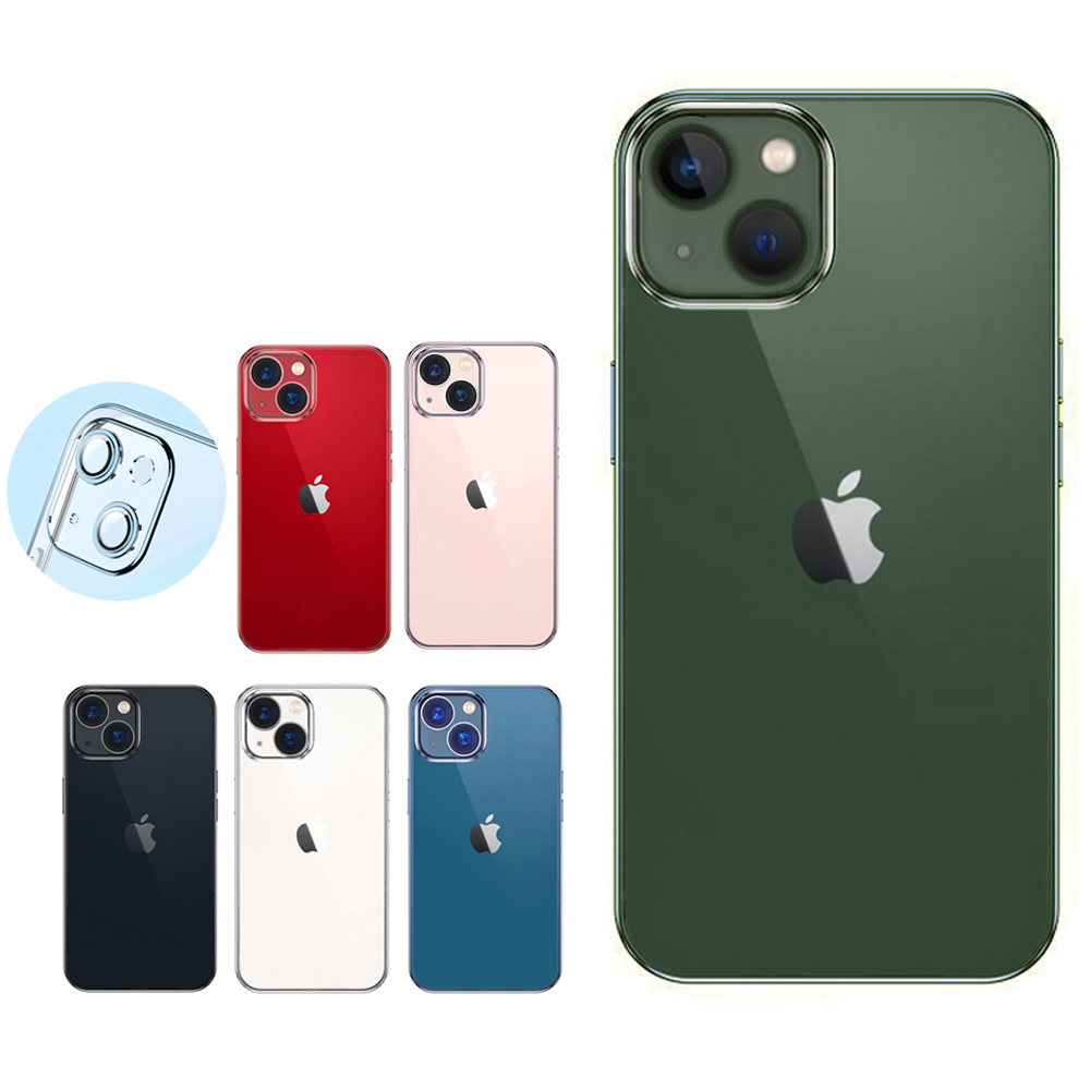 TOTU iPhone 13 /13 Mini/13 Pro /13 Pro Max 一體式鏡頭貼防摔手機保護殼電鍍軟殼 柔簡精裝