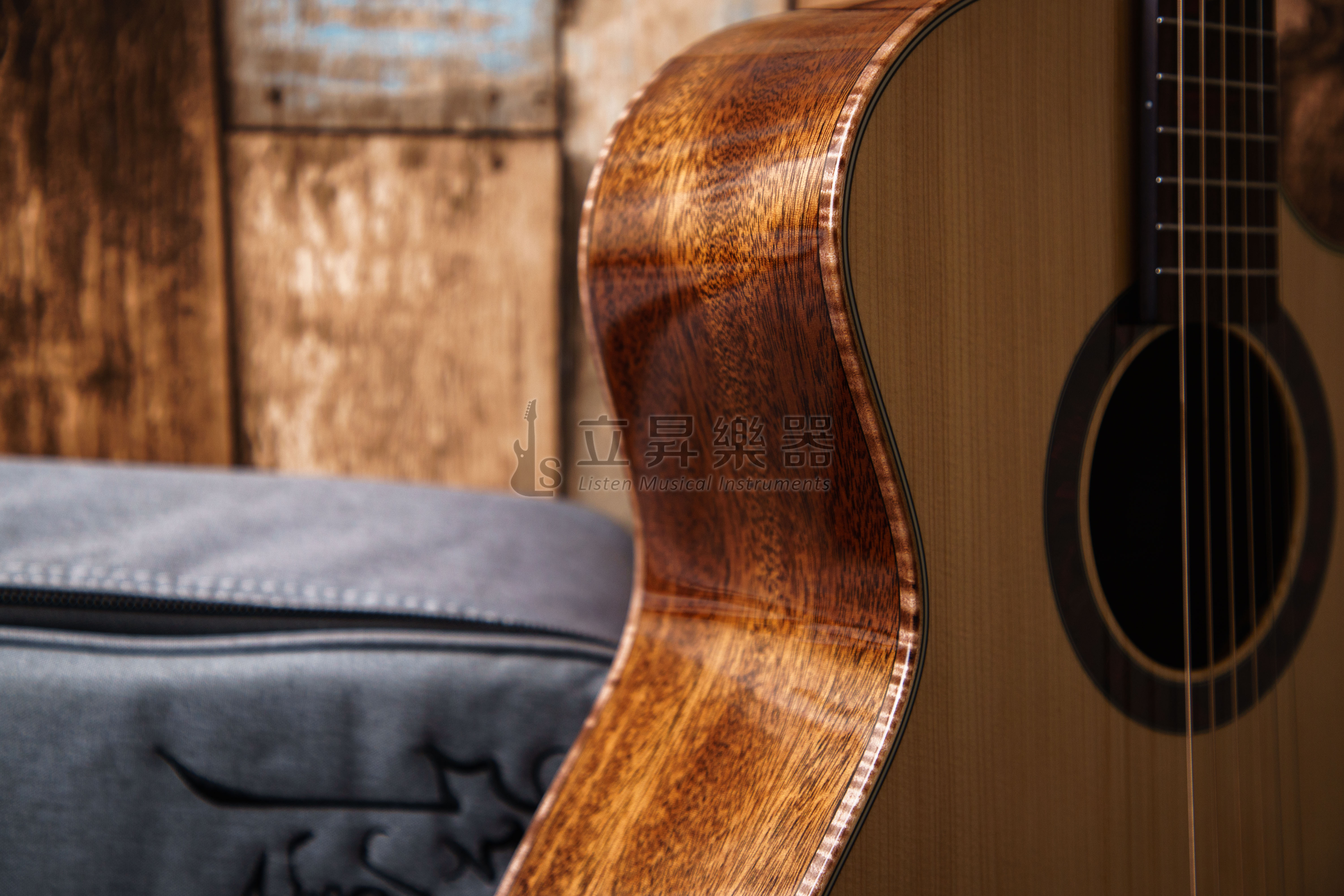 Hsienmo 弦墨 德杉春華 41吋 GA桶缺角 全單板木吉他 德國雲杉面板 附原廠吉他袋 弦墨吉他 第 5 張圖片｜三峽吉他 / Bass