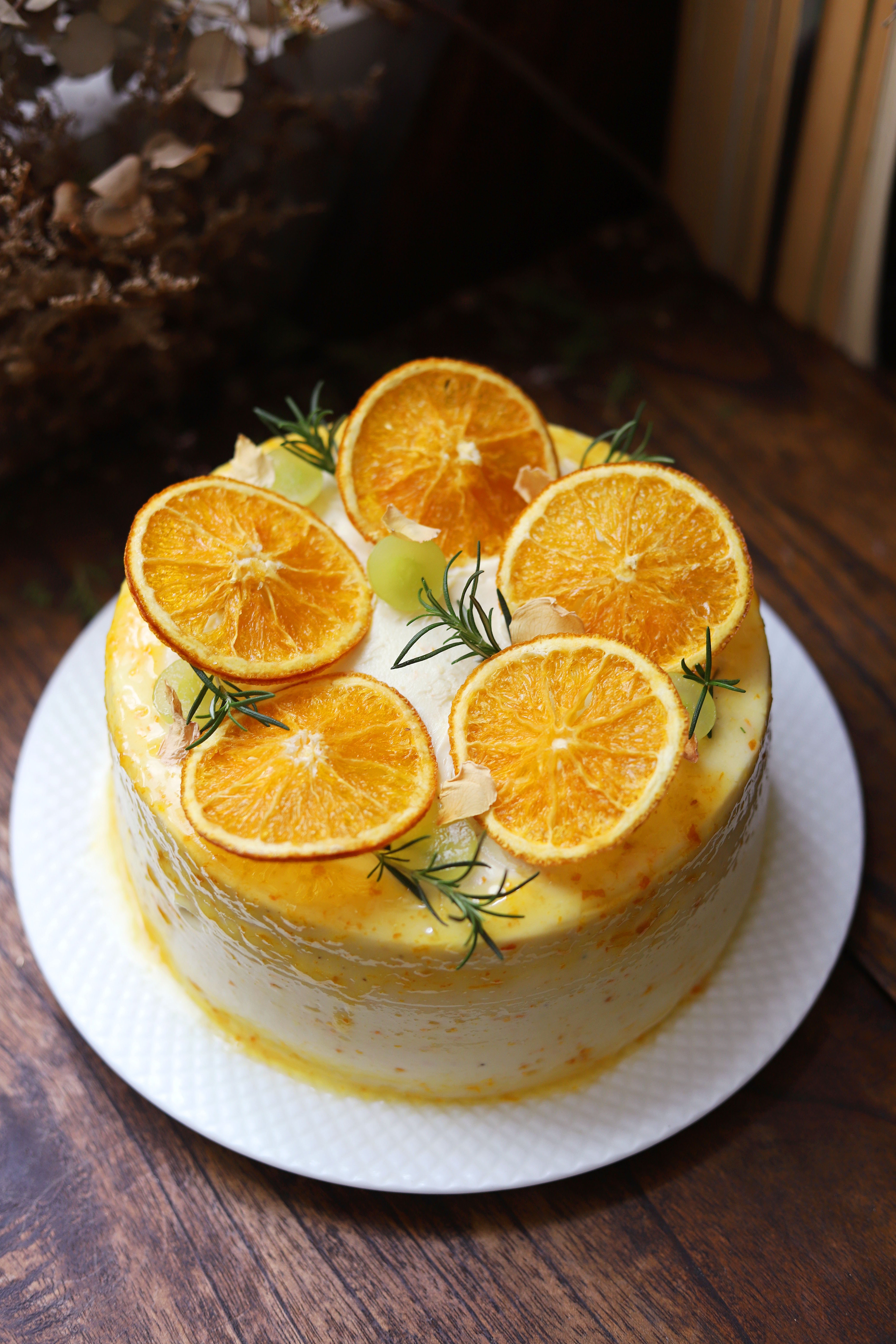 純植物香橙葡萄旦糕