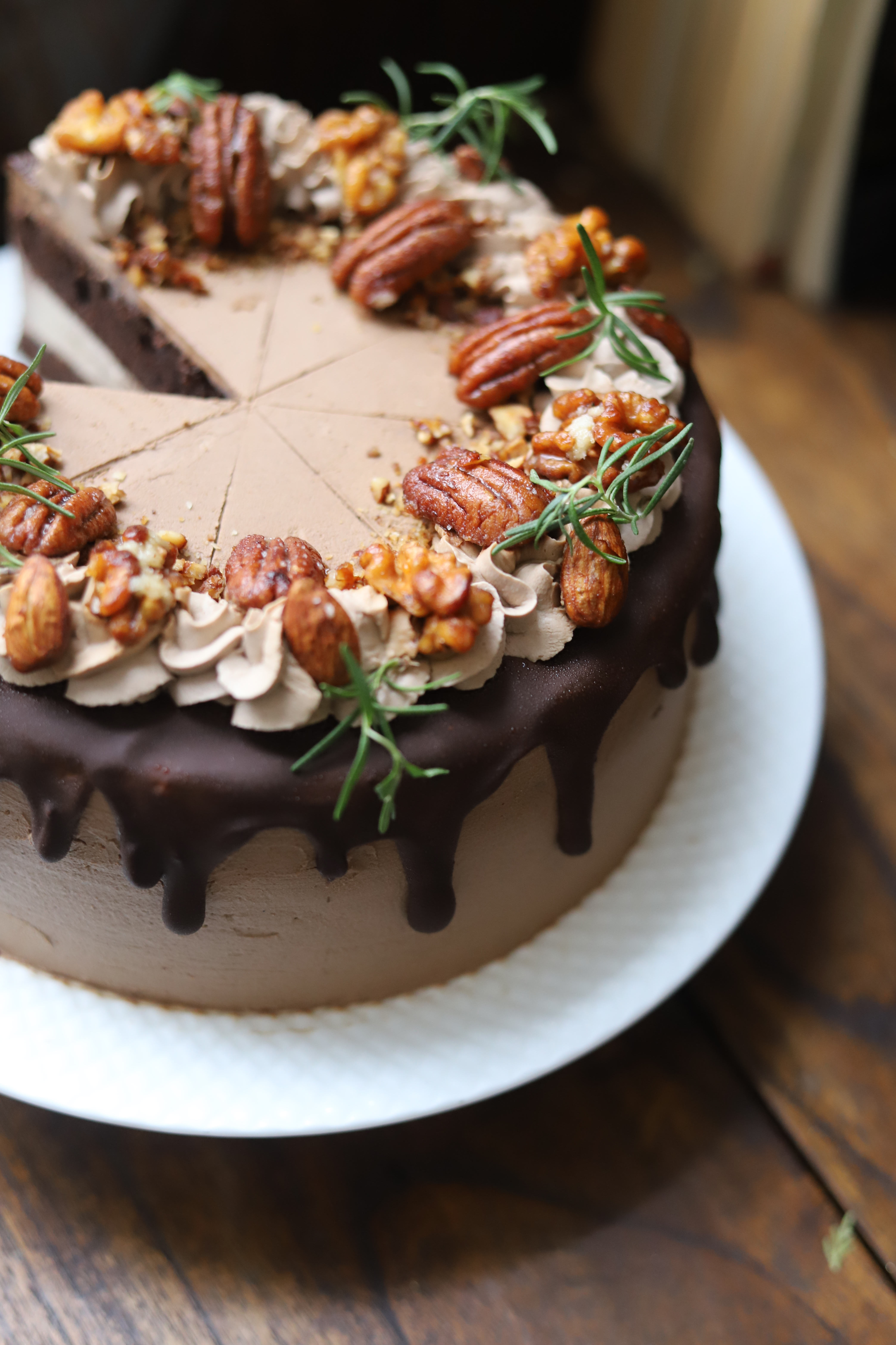 純植物摩卡堅果旦糕