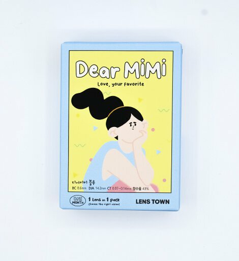 [預訂] Lenstown Dear MiMi 每月拋棄彩妝隱形眼鏡｜1片月拋 ( Blue )