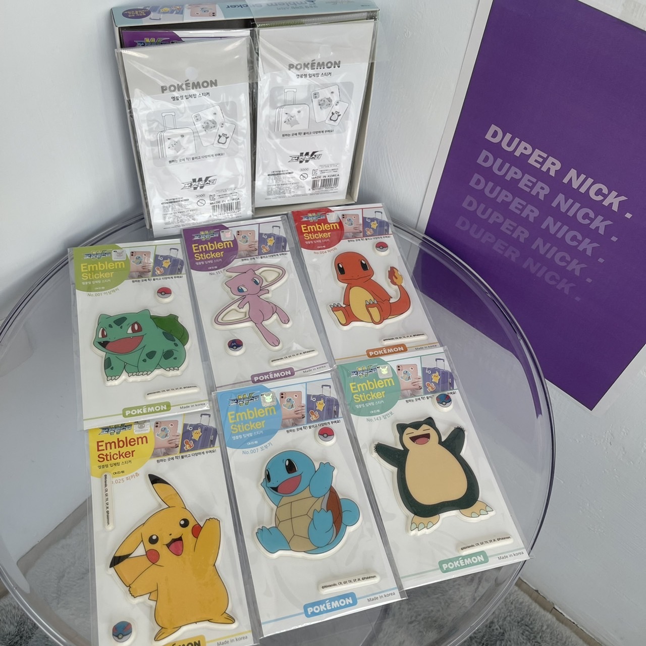 現貨 韓國代購 神奇寶貝  立體貼紙  行李箱 手機殼 冰箱