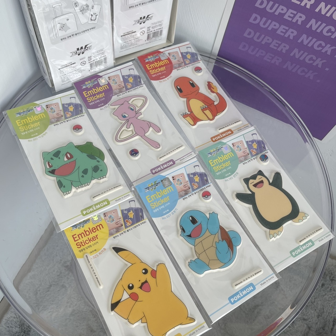 現貨 韓國代購 神奇寶貝  立體貼紙  行李箱 手機殼 冰箱