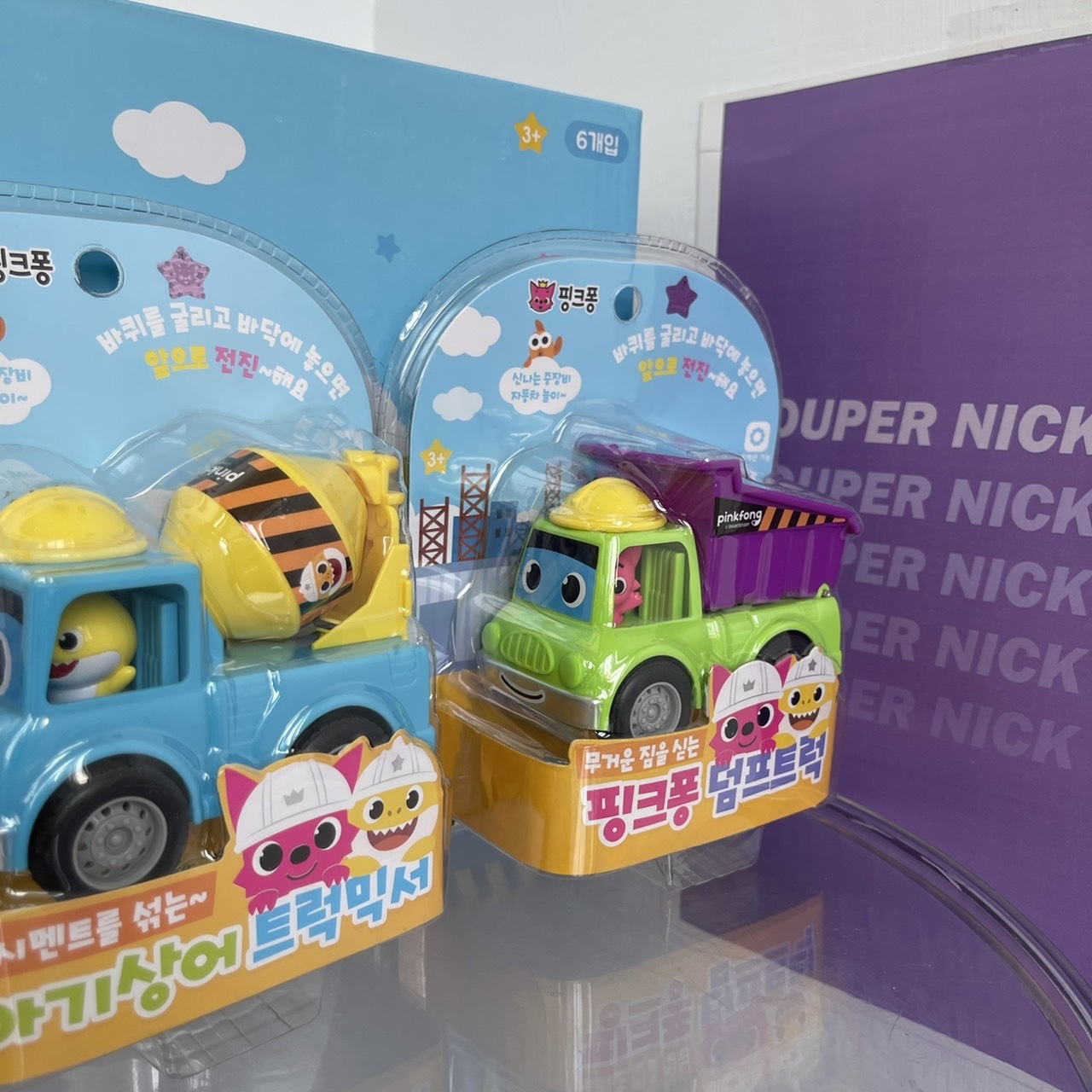 現貨 韓國代購 PINKFONG 碰碰狐鯊魚寶寶 工程車 玩具