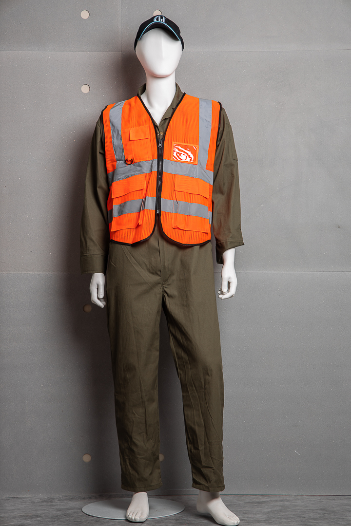 癸海 GUIHAI│反光口袋背心│橘│平織&網狀│