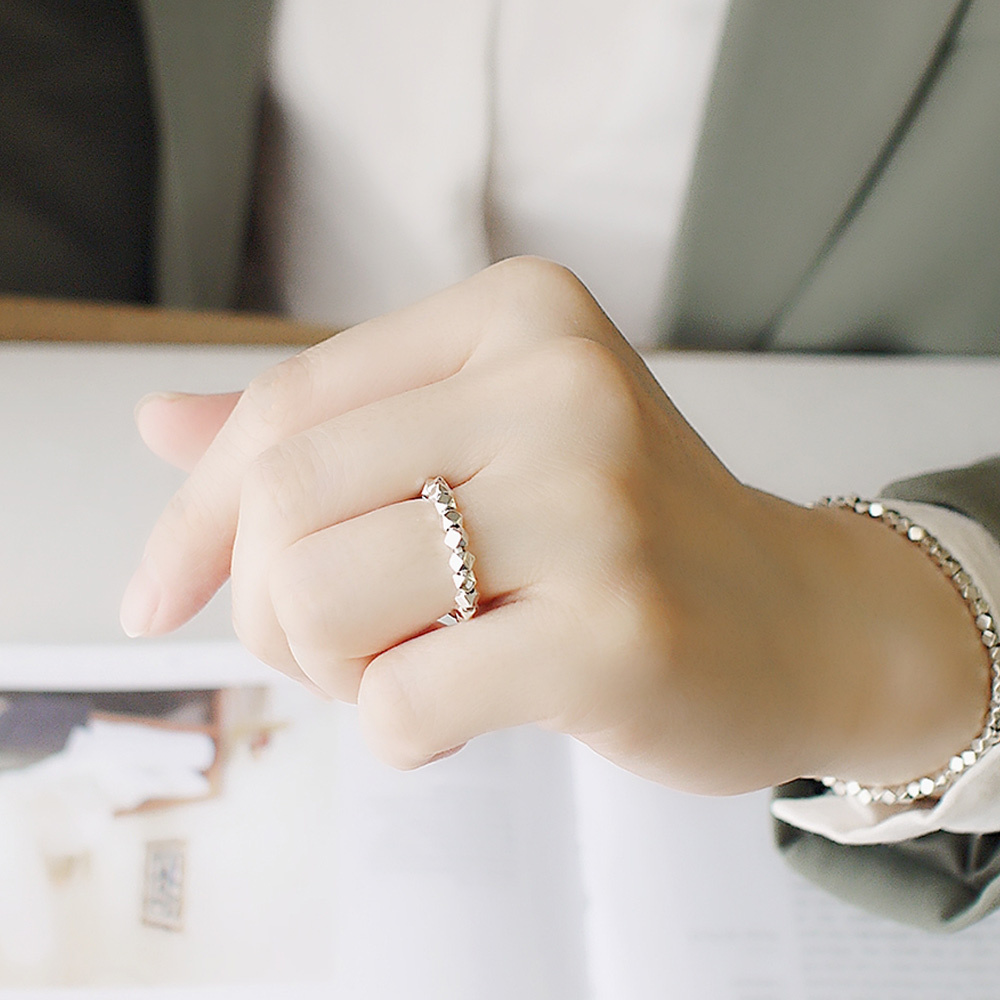 漫步愛丁堡純銀戒指/SR953 簡約個性女生戒指 聖誕禮物禮盒