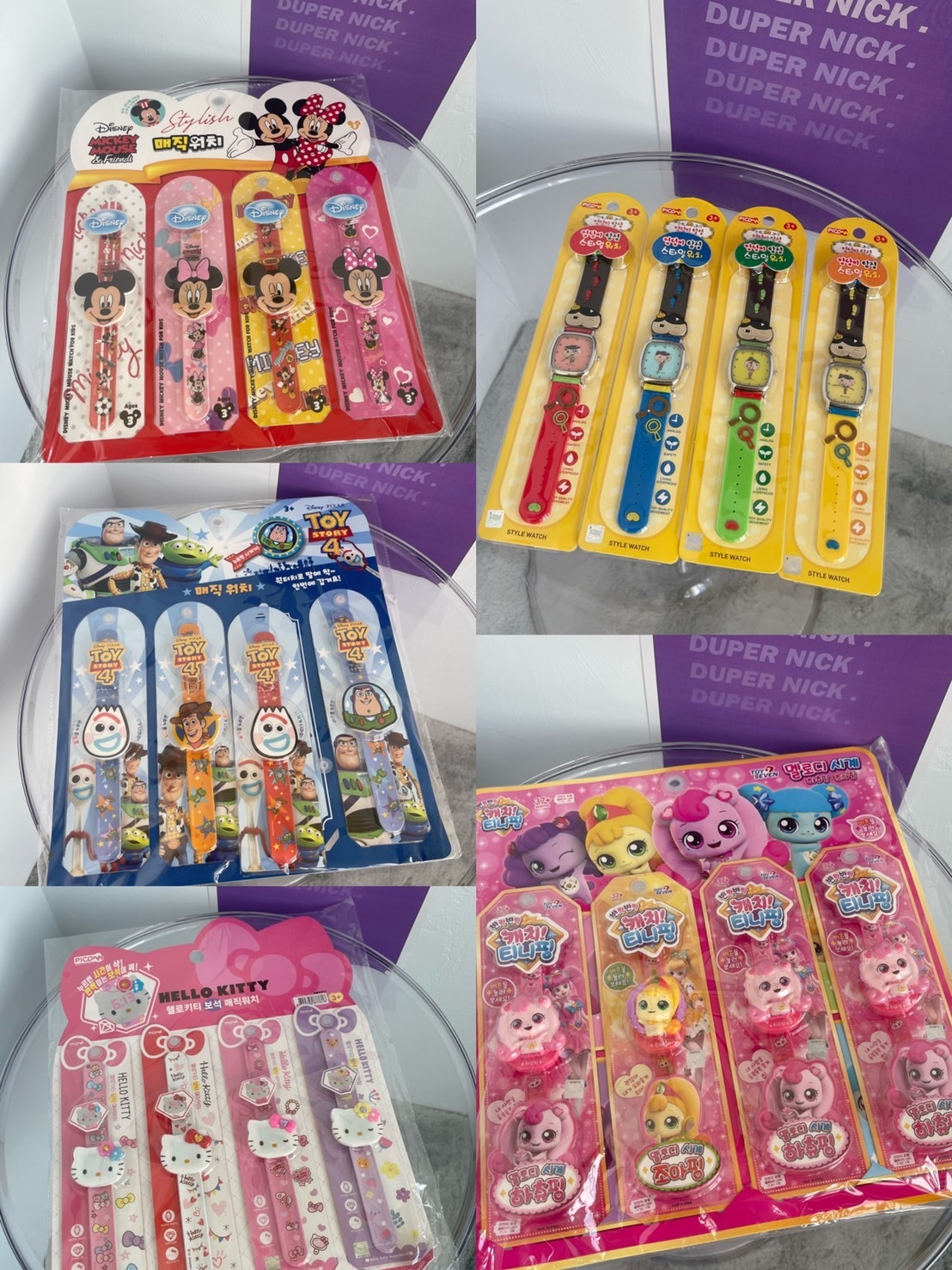 現貨 韓國代購 卡通手錶 HELLO KITTY 屁屁偵探 玩具總動員