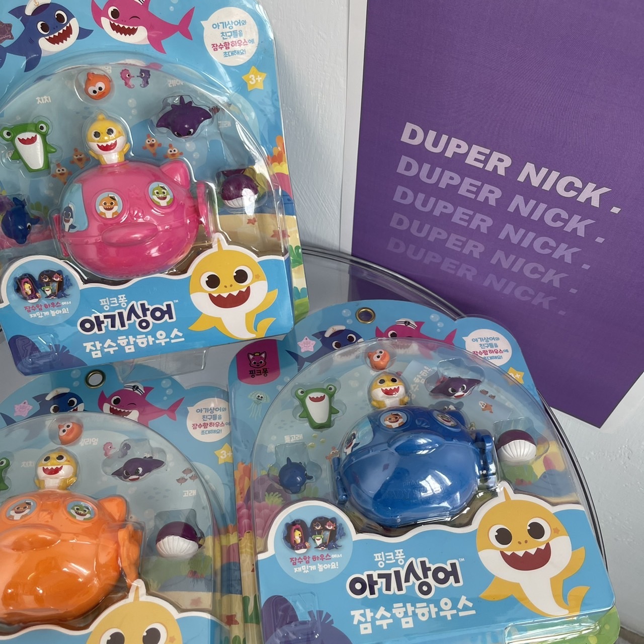 現貨 韓國代購 PINKFONG碰碰狐鯊魚寶寶 潛水車車