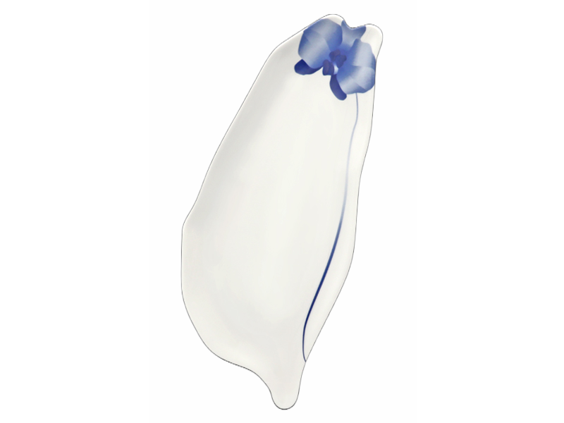 T46-蘭花台灣瓷盤