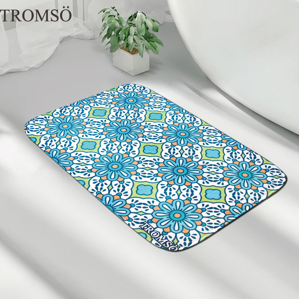 舒適地墊-M143綠茵藍磚