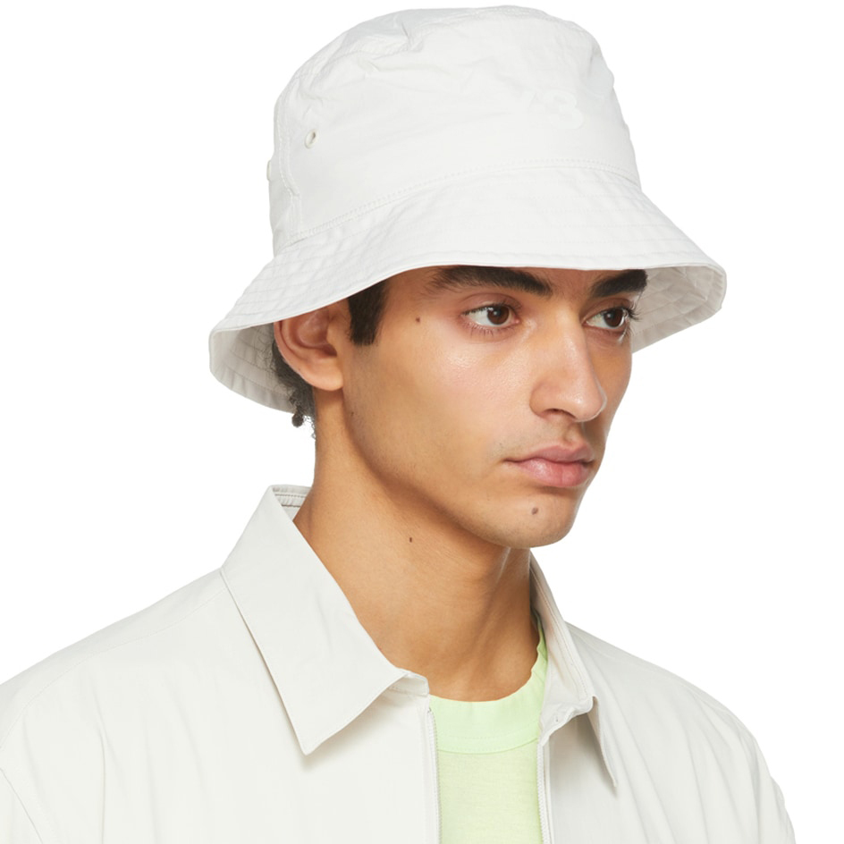 【 Y-3 BUCKET HAT 漁夫帽 - 杏灰 】