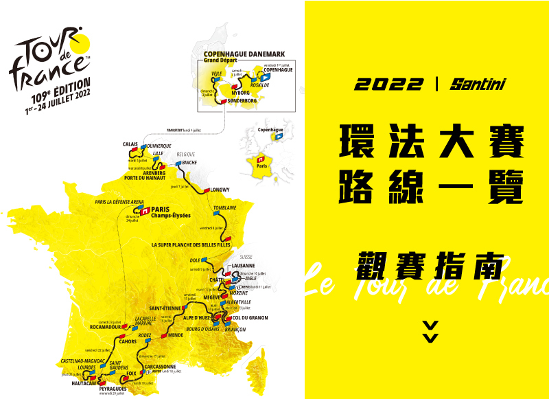 秒懂環法懶人包 2022環法大賽路線一覽、觀賽指南