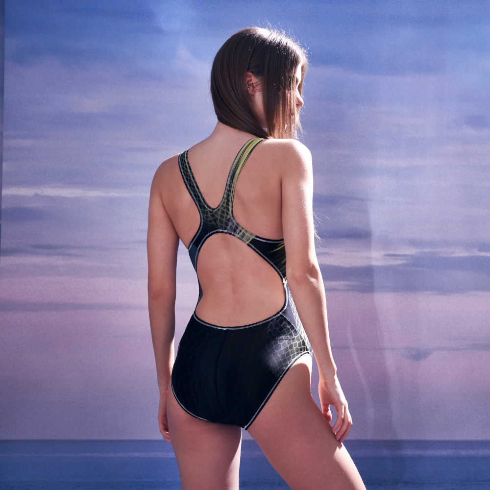 MAR-22001WA 大女競賽型泳裝 - 台灣赤煉蛇