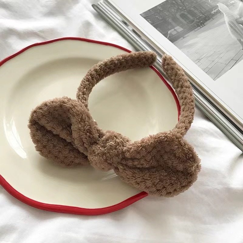 兔耳蝴蝶結洗臉髮箍