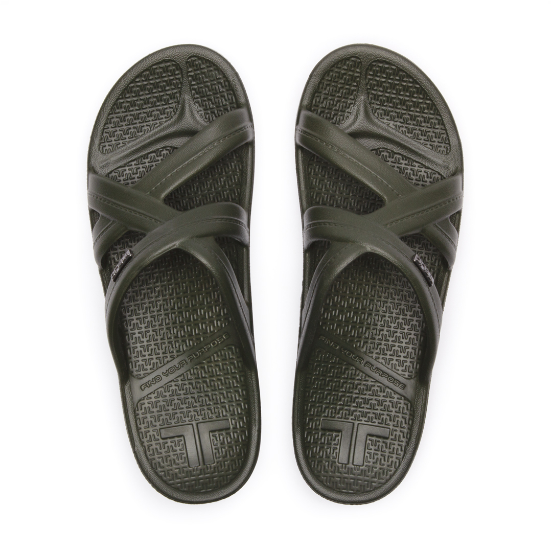 Telic - SiliComfy® 美國減壓彈力拖 - Mallory 優雅羅馬拖