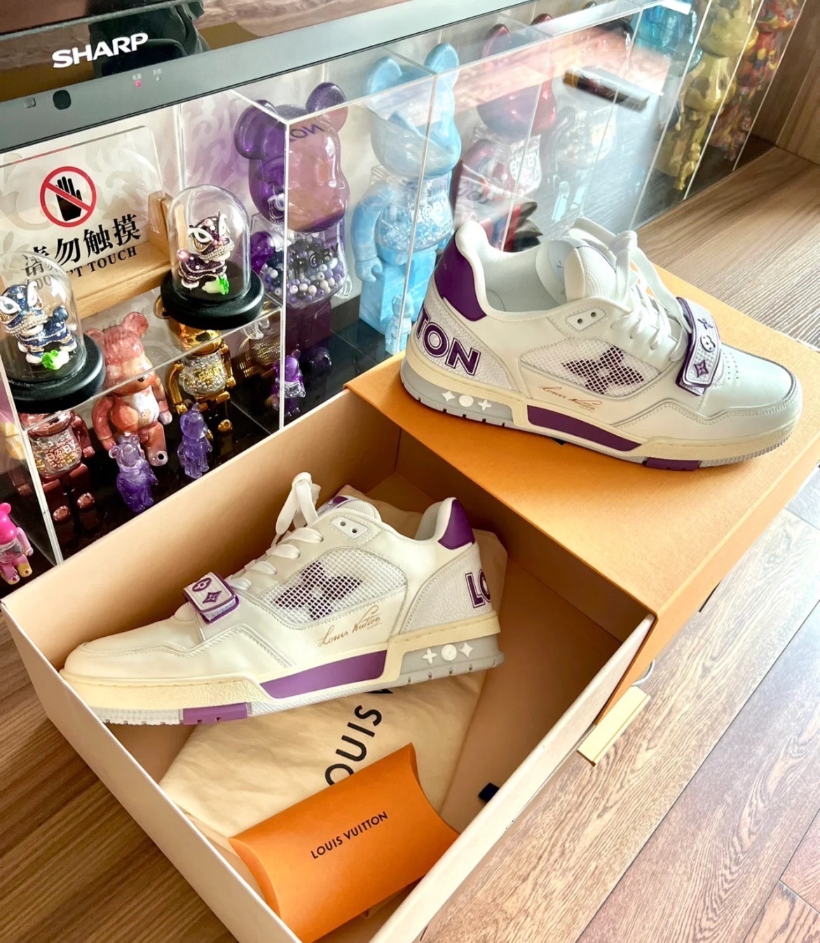 Louis Vuitton LV Trainer 紫色 魔鬼氈