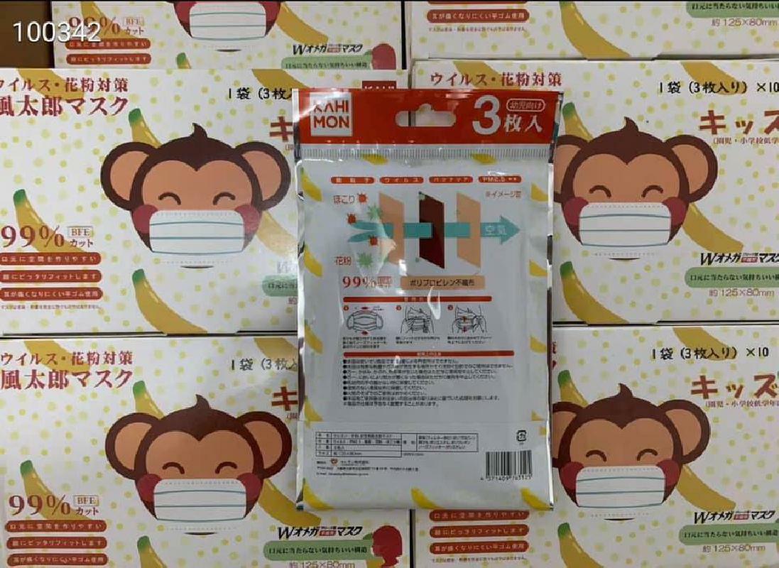 日本 BIKEN 風太郎平面口罩 (30入)