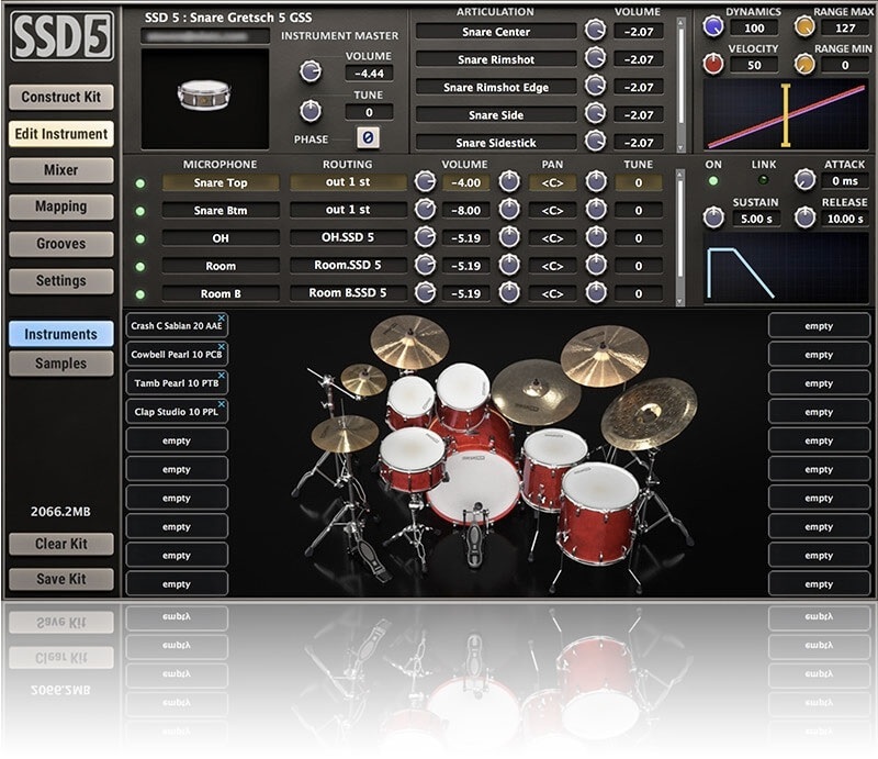 Steven Slate Drums SSD 5.5 爵士鼓音色軟體(序號下載版)