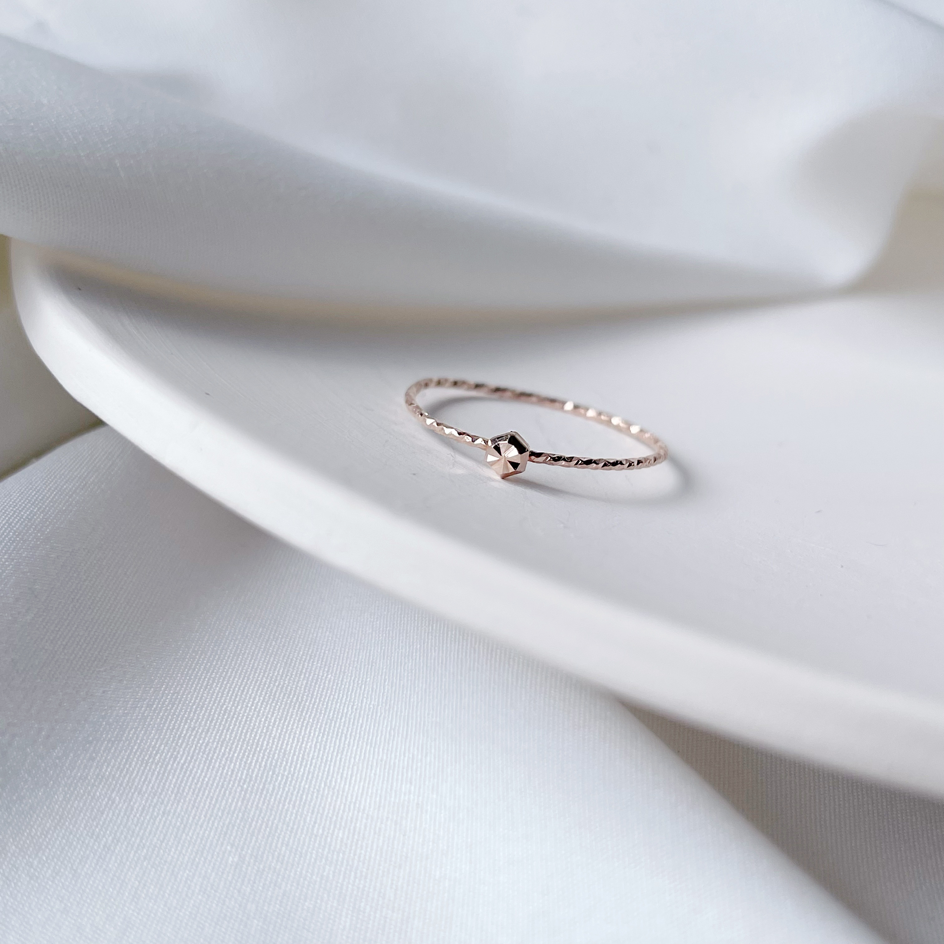 14K Shiny stone亮亮細戒