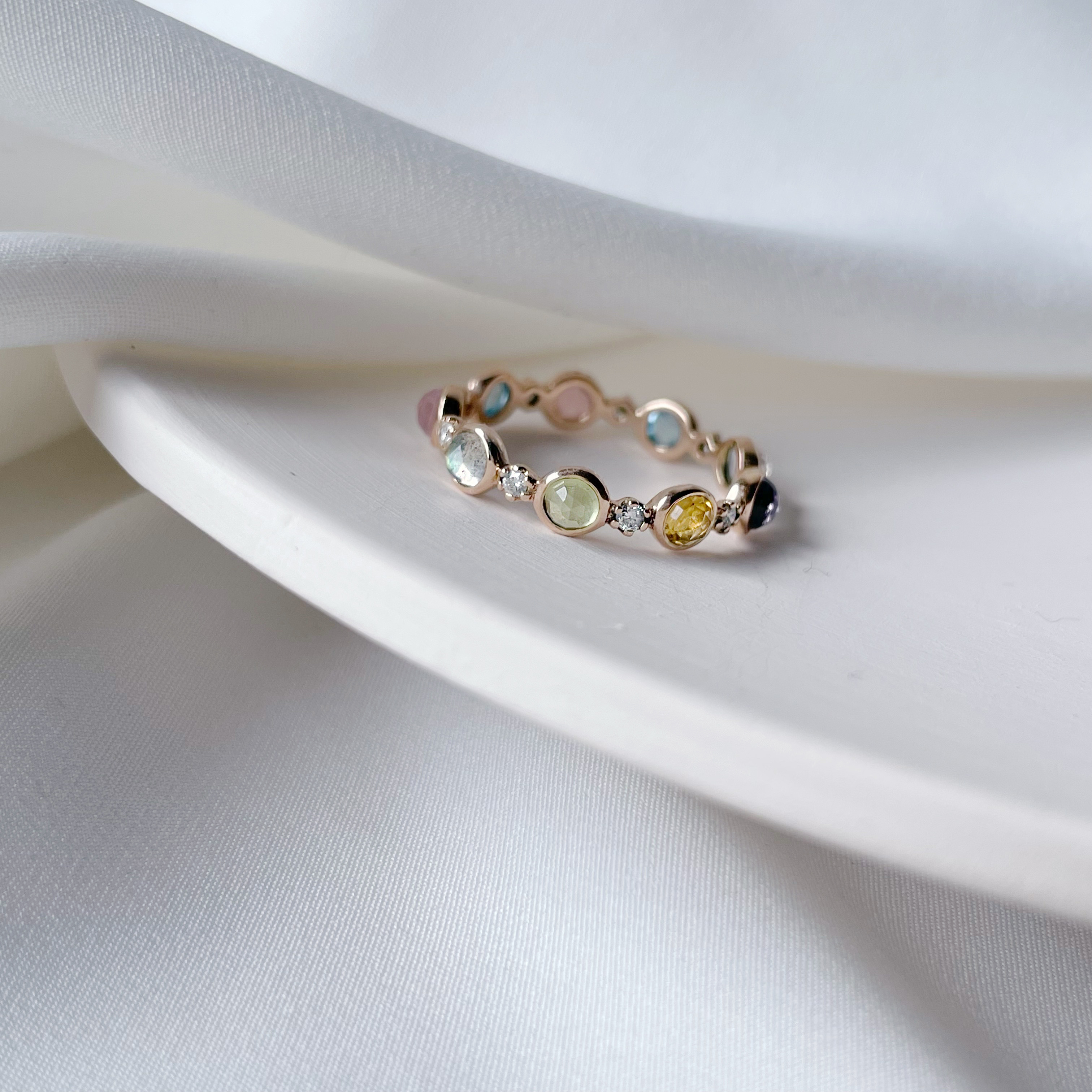 14K Jelly彩寶真鑽戒指