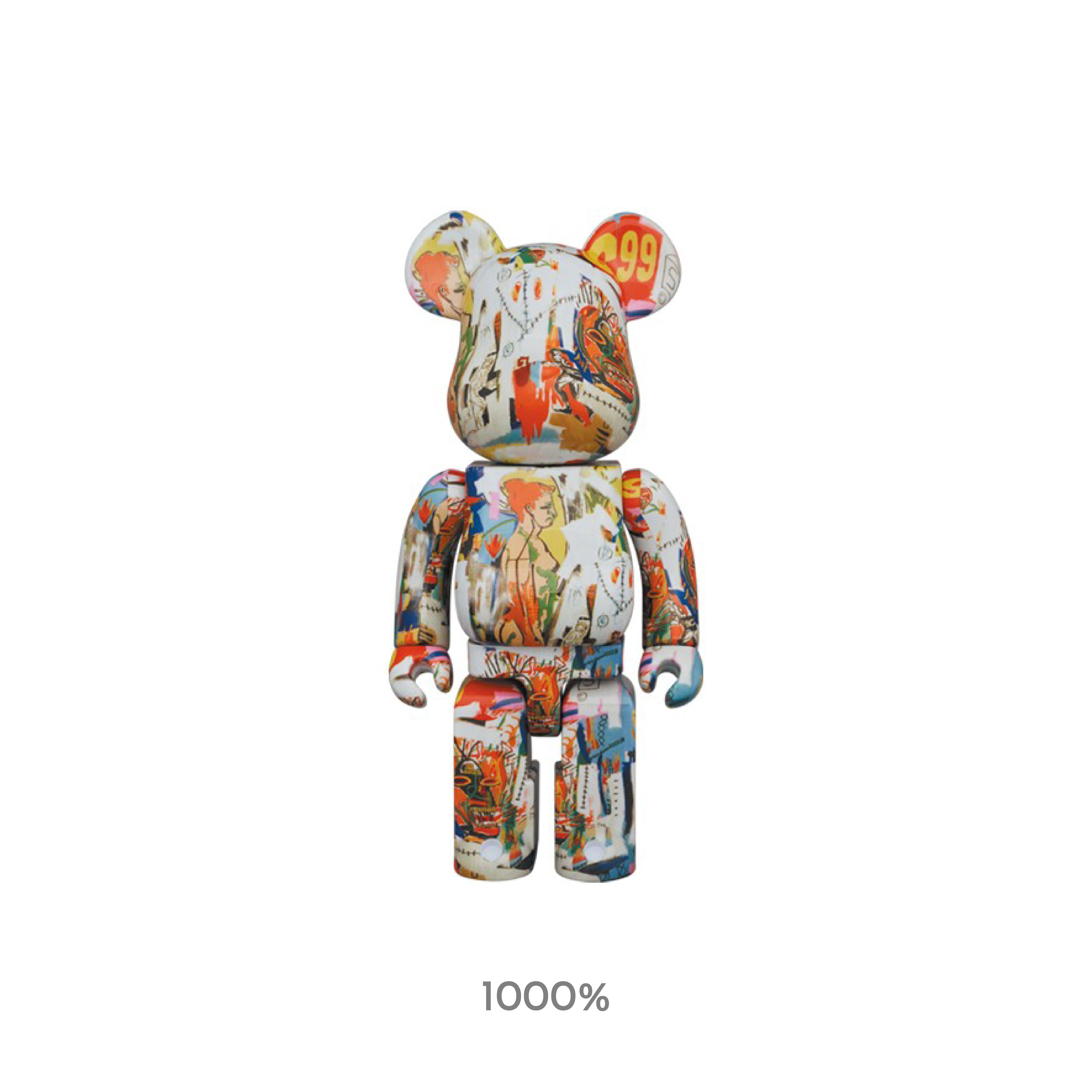 BE@RBRICK Andy Warhol × JEAN-MICHEL BASQUIAT #4 1000％