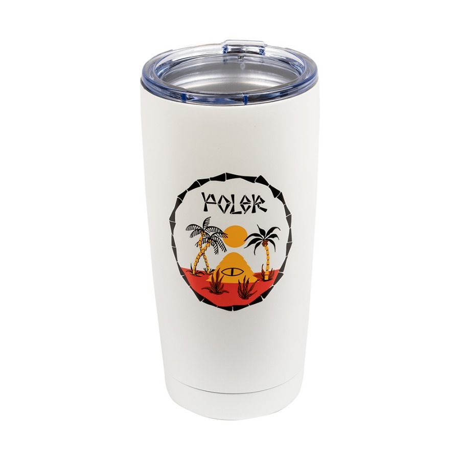 POLER｜保溫杯-白 20 OZ STAINLESS STEEL TUMBLER