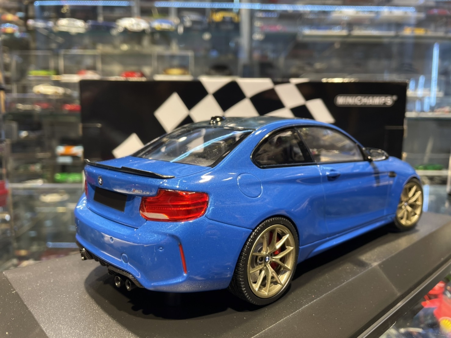 送料無料】1/43 Minichanps BMW M2 CS 2020 Blue met w/ Gold wheels-