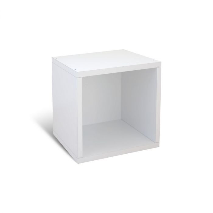 (台灣製) ANGLE WAVE 巧拼貓屋-擴充單格櫃(清新白)1個