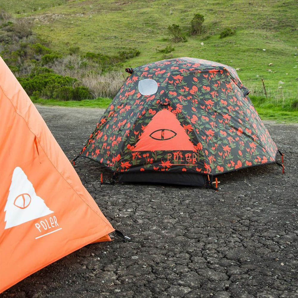 POLER｜TWO MAN TENT 雙人帳篷/ ORCHID FLORAL BLACK