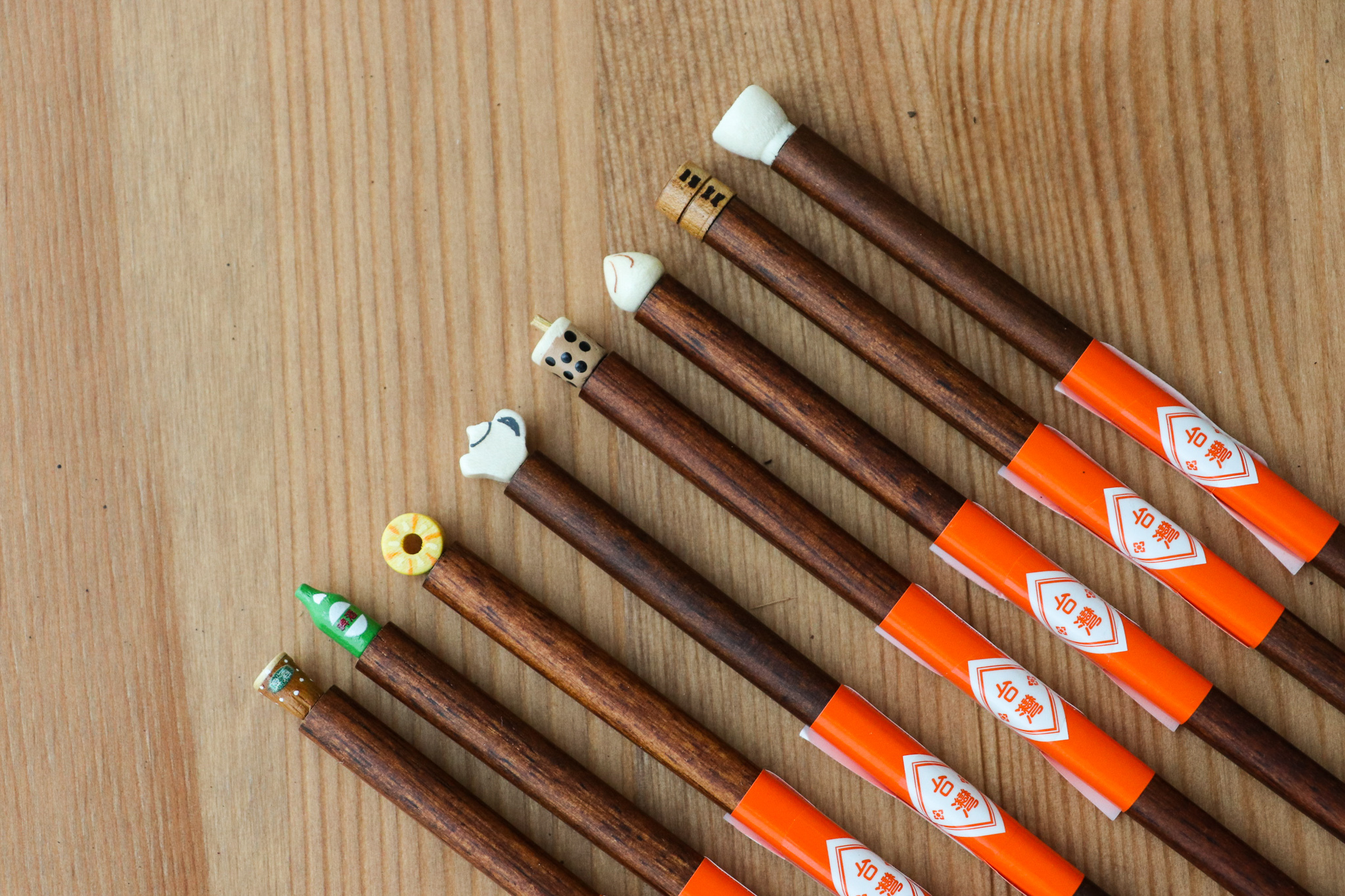 日本製 台灣特色小吃木筷  (單支販售)