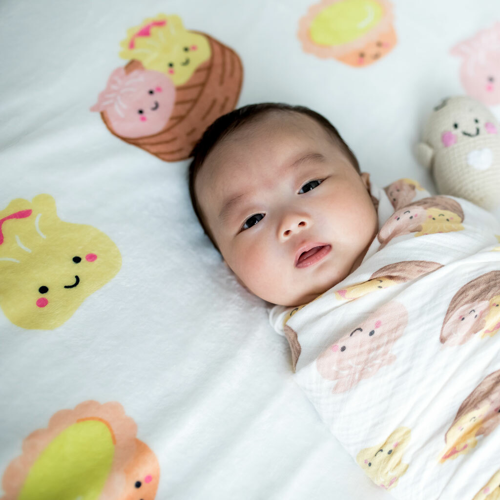 THE WEE BEAN 嬰兒里程碑攝影毯 - 點心