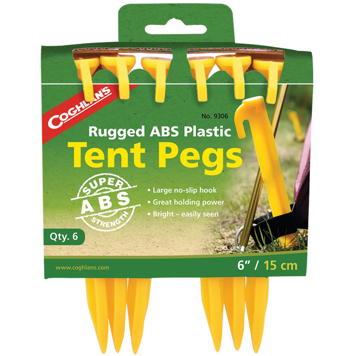 Coghlan's ABS Tent Pegs 高質ABS塑膠營釘 ｜ 防滑處理 ｜ 三向結構設計 ｜ 台灣製造 ｜ 露營必備 | 行山遠足