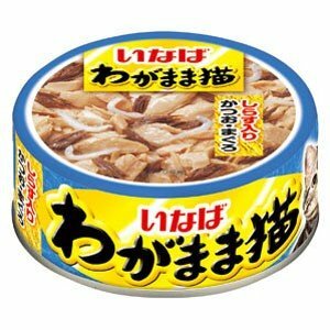 INABA自私貓系列 鰹魚 金槍魚 銀魚115G (淺藍IM-273)