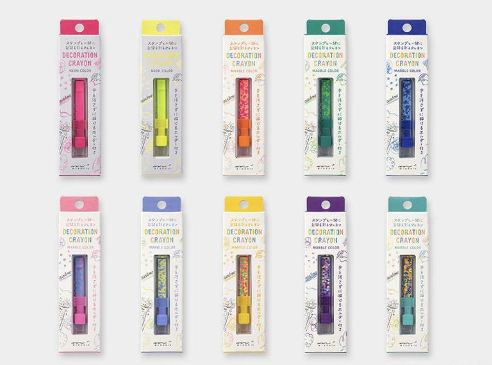 方形塗鴉蠟筆｜日本MIDORI