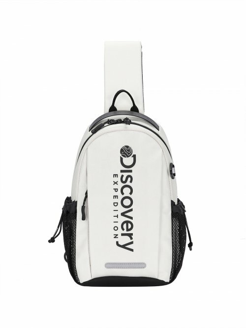 Discovery logo 基本款 斜肩包 象牙白 DXSG0302N-IVS
