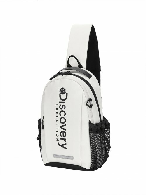 Discovery logo 基本款 斜肩包 象牙白 DXSG0302N-IVS