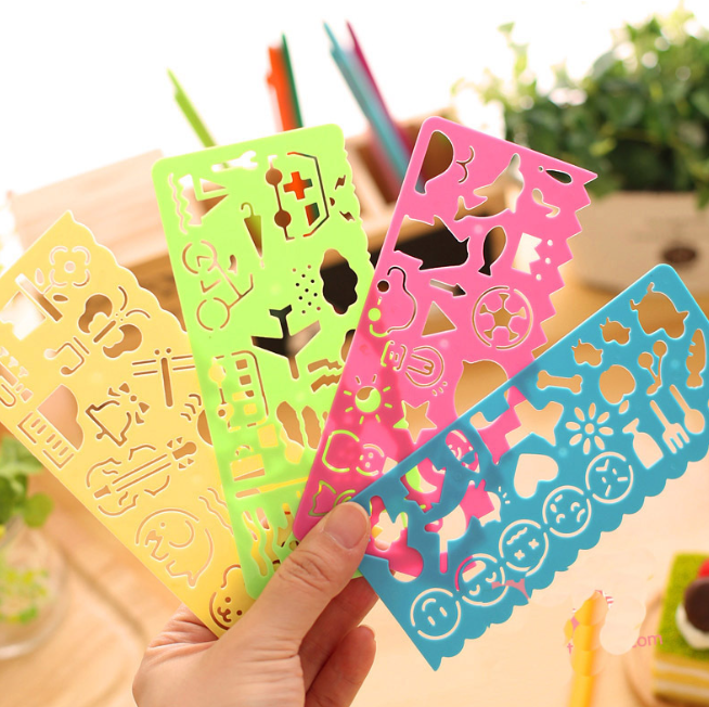 绘画尺模板尺（一套4把）