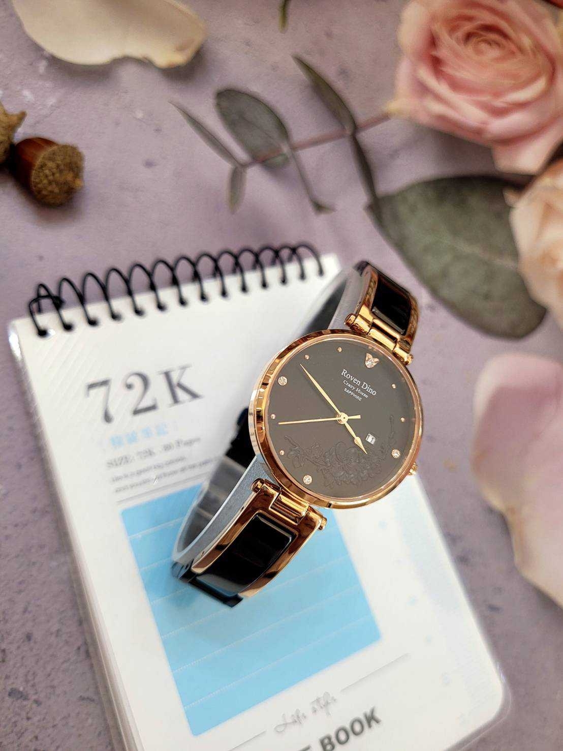 【Roven Dino羅梵迪諾】高質感時尚陶瓷女錶 三色任選 30mm  現代鐘錶