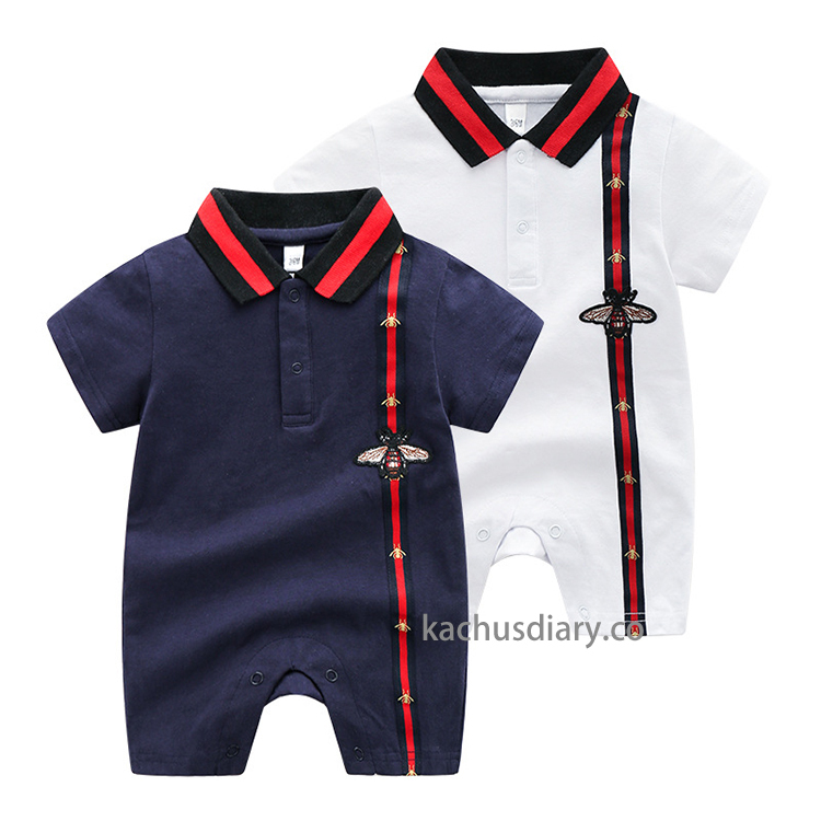 寶寶休閒翻領連身衣 NO.1