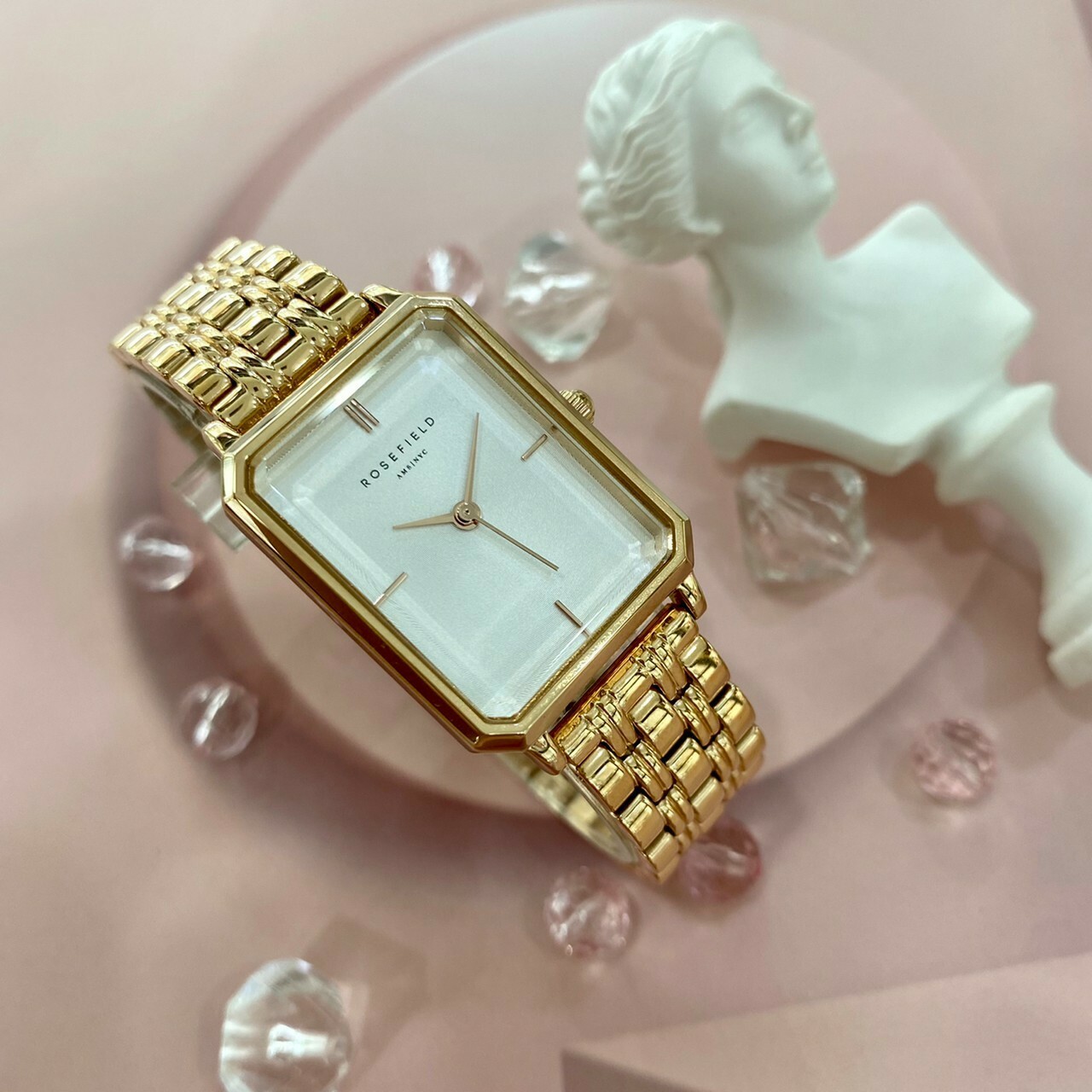 【ROSEFIELD】簡約典雅復古方形腕錶 OCWSRG-O42 23mm  現代鐘錶