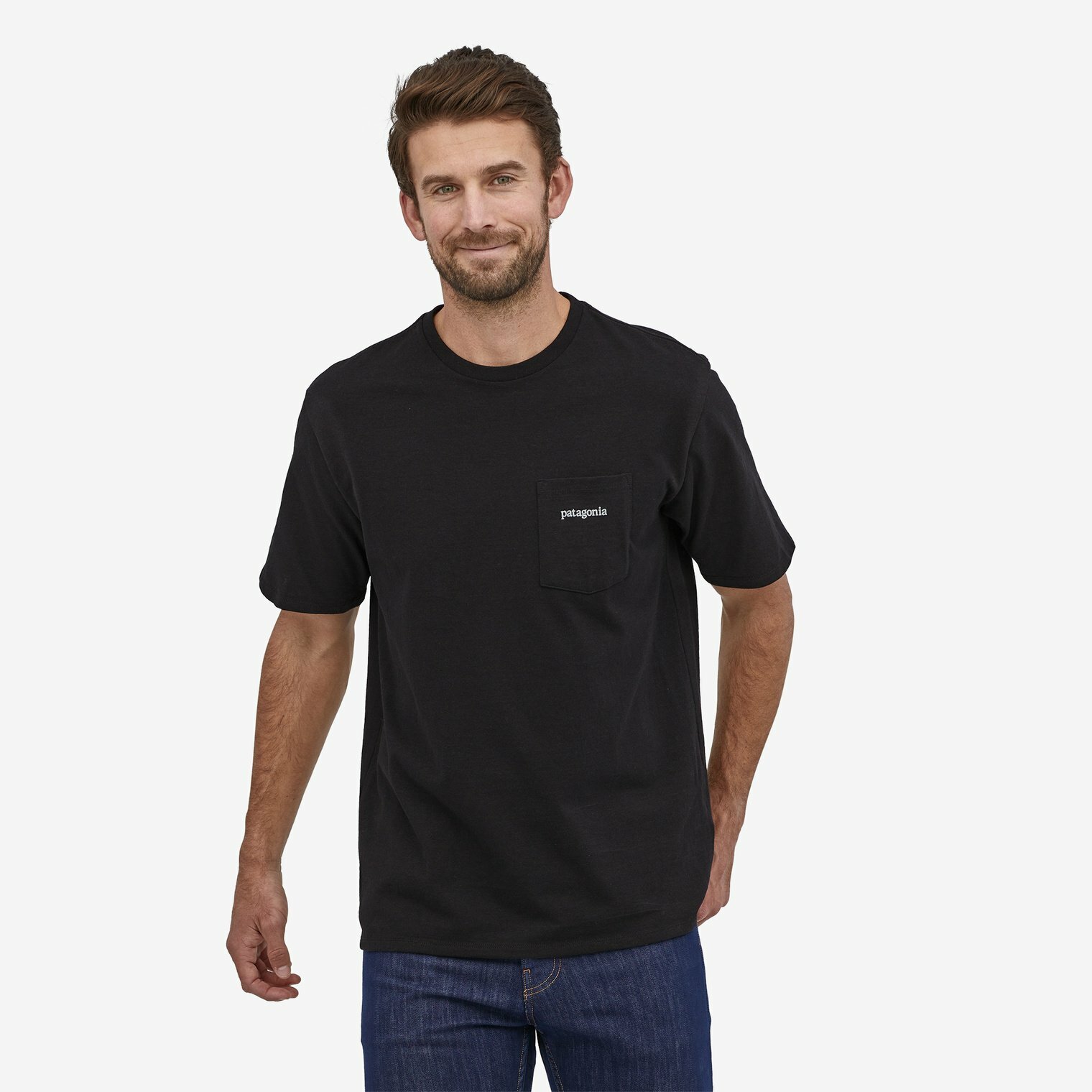 [Patagonia] 男款Line Logo Ridge Pocket Responsibili-Tee