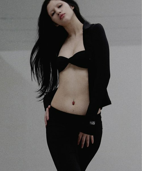 BADBLOOD Workshop Halter Neck Aqua Bra 繞頸 內衣 黑 w-bra22-010