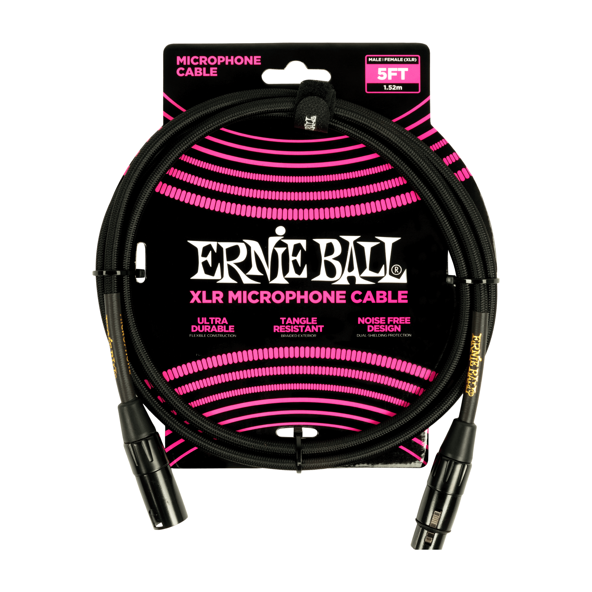 ERNIE BALL BRAIDED MIC CABLE 編織麥克風線 XLR(母)-XLR(公) ｜P06390(5Ft) ERNIE BALL BRAIDED MIC CABLE 編織麥克風線 XLR(母)-XLR(公) ｜P06390(5Ft) / P06391(15Ft) / P06392(20Ft) 第 3 張圖片｜三峽麥克風