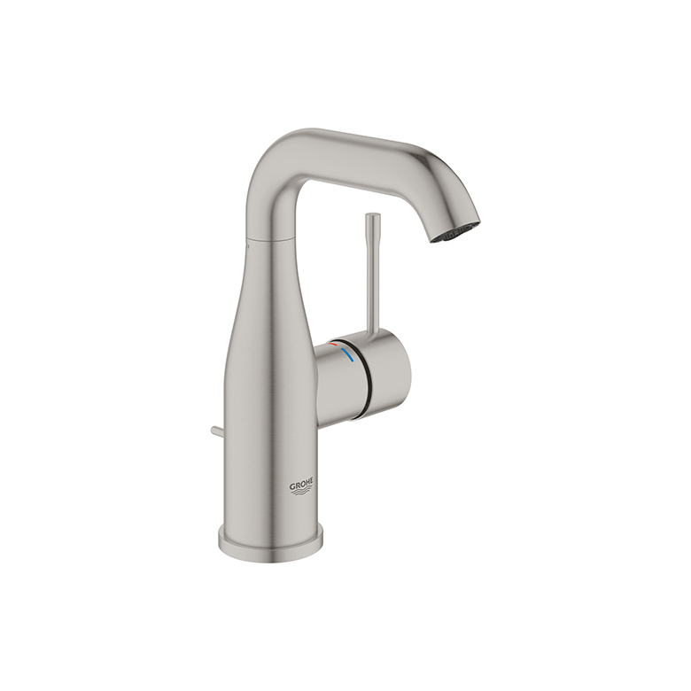 Grohe New Essence 面盆龍頭 M-size/H19.3cm-霧黑/金/超鋼色/玫瑰金| 歐洲原裝進口 | 星閃電鍍技術 | 環保省水