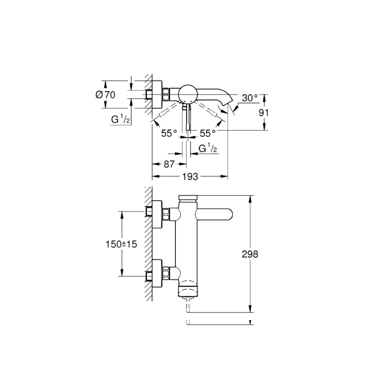 Grohe New Essence 浴缸龍頭