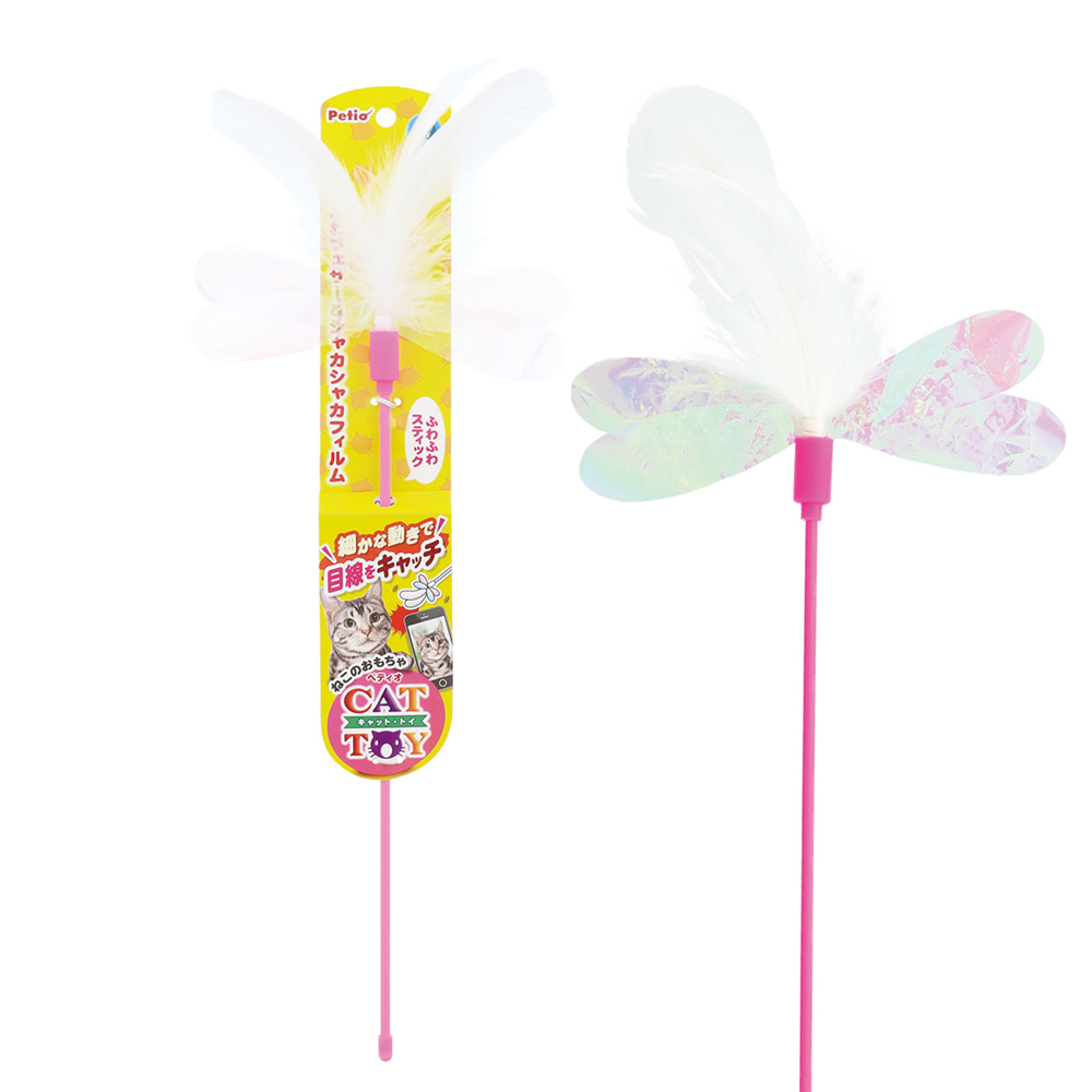 Petio 羽毛蜻蜓貓棒玩具