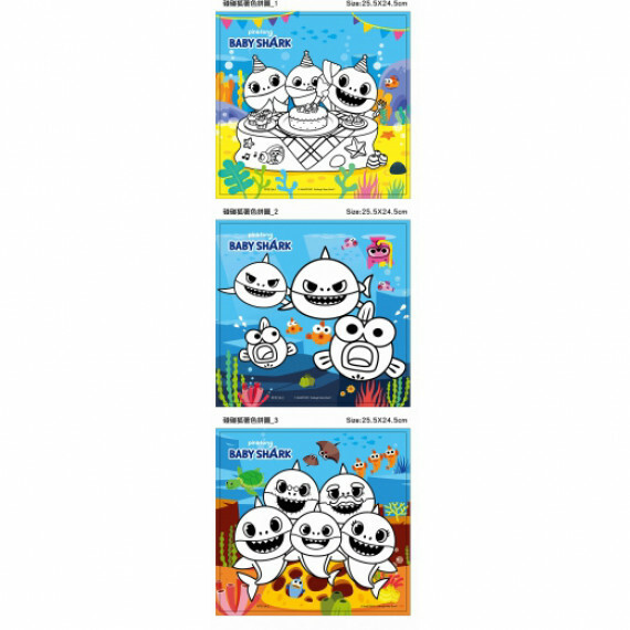 Pinkfong x Baby Shark 碰碰狐 著色拼圖盒 附蠟筆