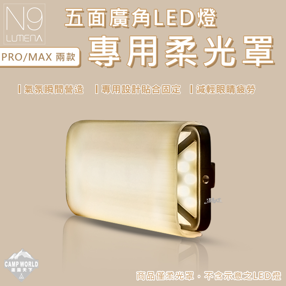 N9 LUMENA PRO 五面廣角行動電源LED燈專用柔光罩