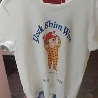 [S] YSW KIDS ALL WOMEN SHOULD BE HAPPY SHORT SLEEVE T-SHIRT, WHITE, E2550WGTS19K (FINAL SALES) (SYW32)