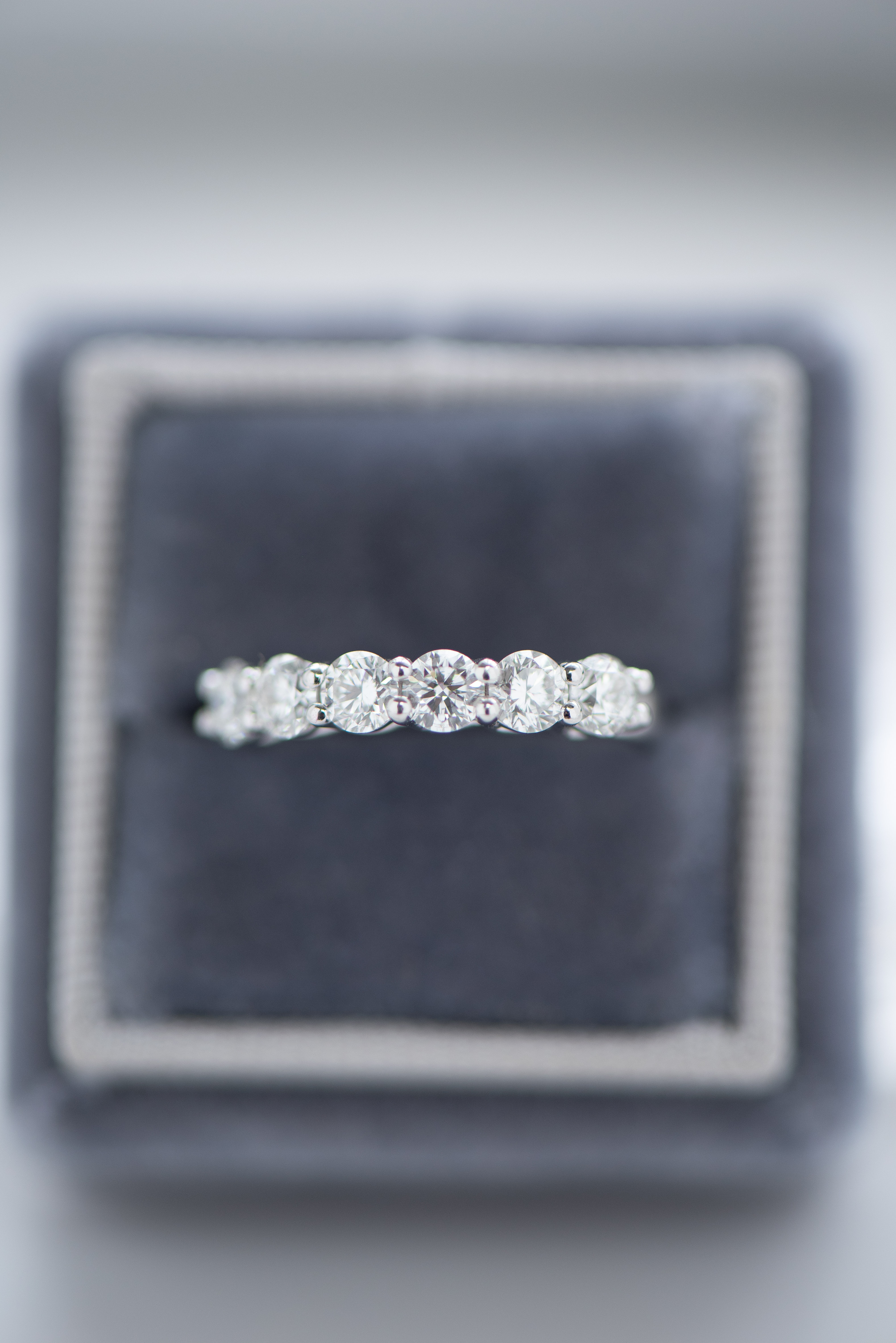18K 0.18ct each half eternity diamond ring